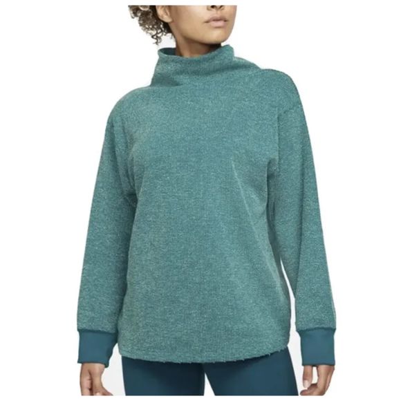 Nike Tops - Nike Yoga Luxe Pullover Womens Cowl Neck Therma-Fit Dri-Fit Sweatshirt Small NEW